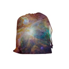Colorful Galaxy Drawstring Pouch (large) by ExtraGoodSauce