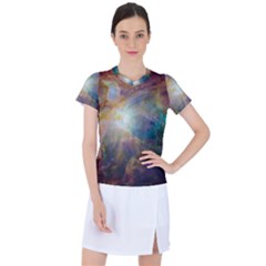 Colorful Galaxy Women s Sports Top