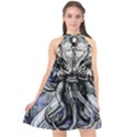 Kraken Halter Neckline Chiffon Dress  View1