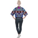 Sugar Skull Pattern 2 Mock Neck Tee View2