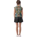 Sugar Skulls Pattern Kids  Raglan Cap Sleeve Tee View2