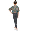 Sugar Skulls Pattern Kids Mock Neck Tee View2