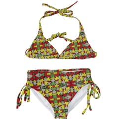 Leaves Pattern Kids  Classic Bikini Set