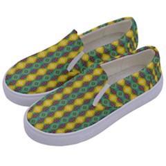 Native American Pattern Kids  Canvas Slip Ons