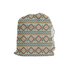 Native American Pattern Drawstring Pouch (large) by ExtraGoodSauce