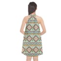 Native American Pattern Halter Neckline Chiffon Dress  View2