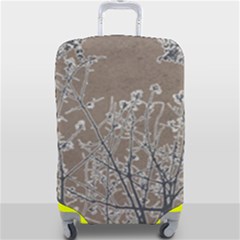 Linear Textured Botanical Motif Design Luggage Cover (large)