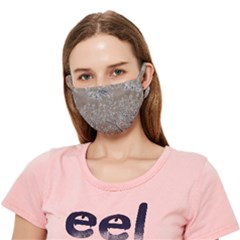 Linear Textured Botanical Motif Design Crease Cloth Face Mask (adult)