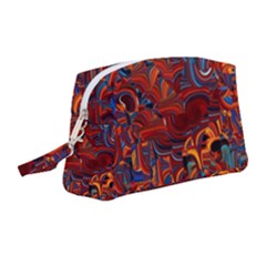 Phoenix In The Rain Abstract Pattern Wristlet Pouch Bag (medium) by CrypticFragmentsDesign