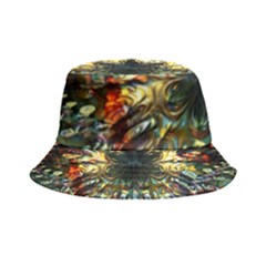 Multicolor Floral Art Copper Patina  Bucket Hat