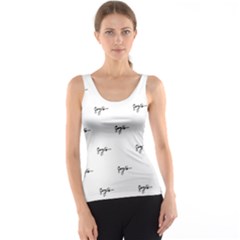 Tribal Style Symbol Drawing Print Pattern Tank Top