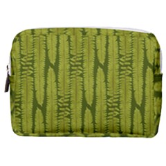 Fern Texture Nature Leaves Make Up Pouch (medium) by Dutashop