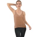 Antique Brass Chiffon Cami View1