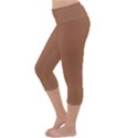 Brass Knuckles Lightweight Velour Capri Yoga Leggings View2