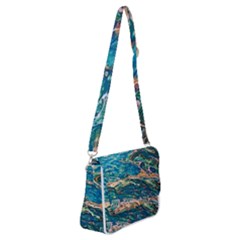 Oceanic Mircoscope  Shoulder Bag With Back Zipper
