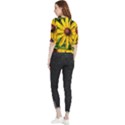 Sunflower Painting Quarter Sleeve Blouse View2