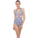 Show Time Halter Front Plunge Swimsuit View1