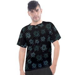 Blue Turtles On Black Men s Sport Top
