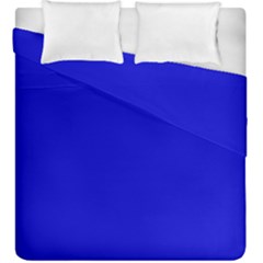 Color Medium Blue Duvet Cover Double Side (king Size) by Kultjers