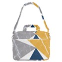 Abstrait triangles Jaune/Bleu/Gris MacBook Pro Shoulder Laptop Bag (Large) View1