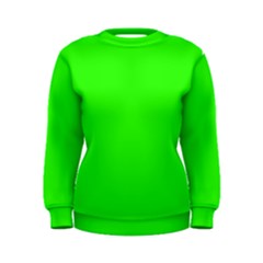 Color Neon Green Women s Sweatshirt by Kultjers