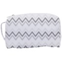 Chevrons Gris/Blanc Toiletries Pouch View3