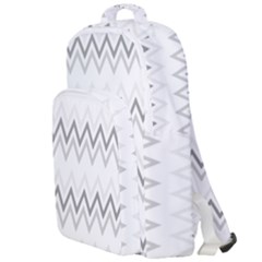 Chevrons Gris/blanc Double Compartment Backpack