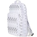 Chevrons Gris/Blanc Double Compartment Backpack View1