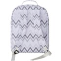 Chevrons Gris/Blanc Double Compartment Backpack View3