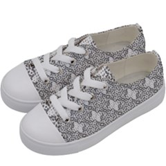 Patternformes1grise Kids  Low Top Canvas Sneakers