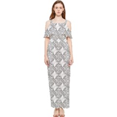 Patternformes1grise Draped Sleeveless Chiffon Jumpsuit