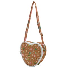 Watercolor Fruit Heart Shoulder Bag by SychEva
