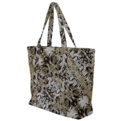 Vintage Ornate Interlace Pattern Zip Up Canvas Bag by dflcprintsclothing
