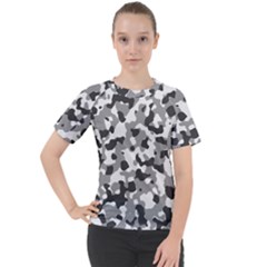 Camouflage Gris/blanc Women s Sport Raglan Tee