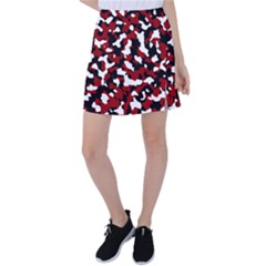 Camouflage Rouge Tennis Skirt