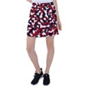 Camouflage rouge Tennis Skirt View1