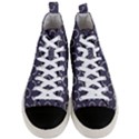 Pattern Arc en ciel/Nuages Men s Mid-Top Canvas Sneakers View1