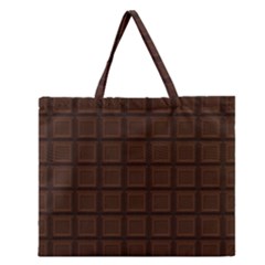 Chocolate Zipper Large Tote Bag by goljakoff