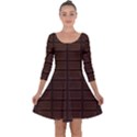 Milk Chocolate Quarter Sleeve Skater Dress View1