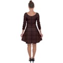 Milk Chocolate Quarter Sleeve Skater Dress View2