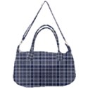 Pattern carreaux bleu/blanc Removal Strap Handbag View1
