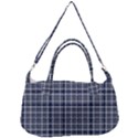 Pattern carreaux bleu/blanc Removal Strap Handbag View2