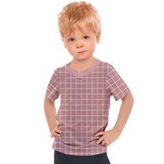 Abstrait Carreaux Rose/blanc Kids  Sports Tee