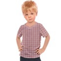 Abstrait carreaux rose/blanc Kids  Sports Tee View1