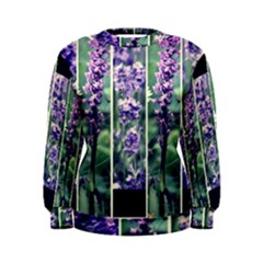 Collage Fleurs Violette Women s Sweatshirt by kcreatif