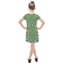 Purple, White, Green, Marijuana, Leaves, CBDOilPrincess  5de76707-e767-40d0-a70d-e7c36407f0a3 Kids  Cross Web Dress View2