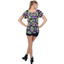 Vibrant Colors CBDOilPrincess 47064993-d0bc-4cda-b403-dc84c3d564a3 Ruffle Collar Chiffon Blouse View2