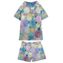 Tiles CBDOilPrincess Eb49aa06-f1b9-412e-836d-30c28dd8f7d9 Kids  Swim Tee and Shorts Set View1