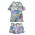 Tiles CBDOilPrincess Eb49aa06-f1b9-412e-836d-30c28dd8f7d9 Kids  Swim Tee and Shorts Set View2