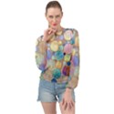 Tiles CBDOilPrincess Eb49aa06-f1b9-412e-836d-30c28dd8f7d9 Banded Bottom Chiffon Top View1
